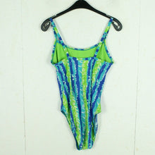 Laden Sie das Bild in den Galerie-Viewer, Vintage Badeanzug Gr. L bunt gemustert 80s 90s Beachwear