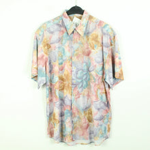 Laden Sie das Bild in den Galerie-Viewer, Vintage 90s Crazy Pattern Hemd Gr. L bunt gemustert kurzarm (*)