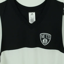 Laden Sie das Bild in den Galerie-Viewer, Second Hand ADIDAS NBA Basketball Trikot Gr. XXL schwarz weiß BROOKLYN NETS