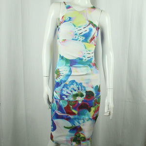 Second Hand KAREN MILLEN Kleid Gr. 36 weiß bunt gemustert (*)