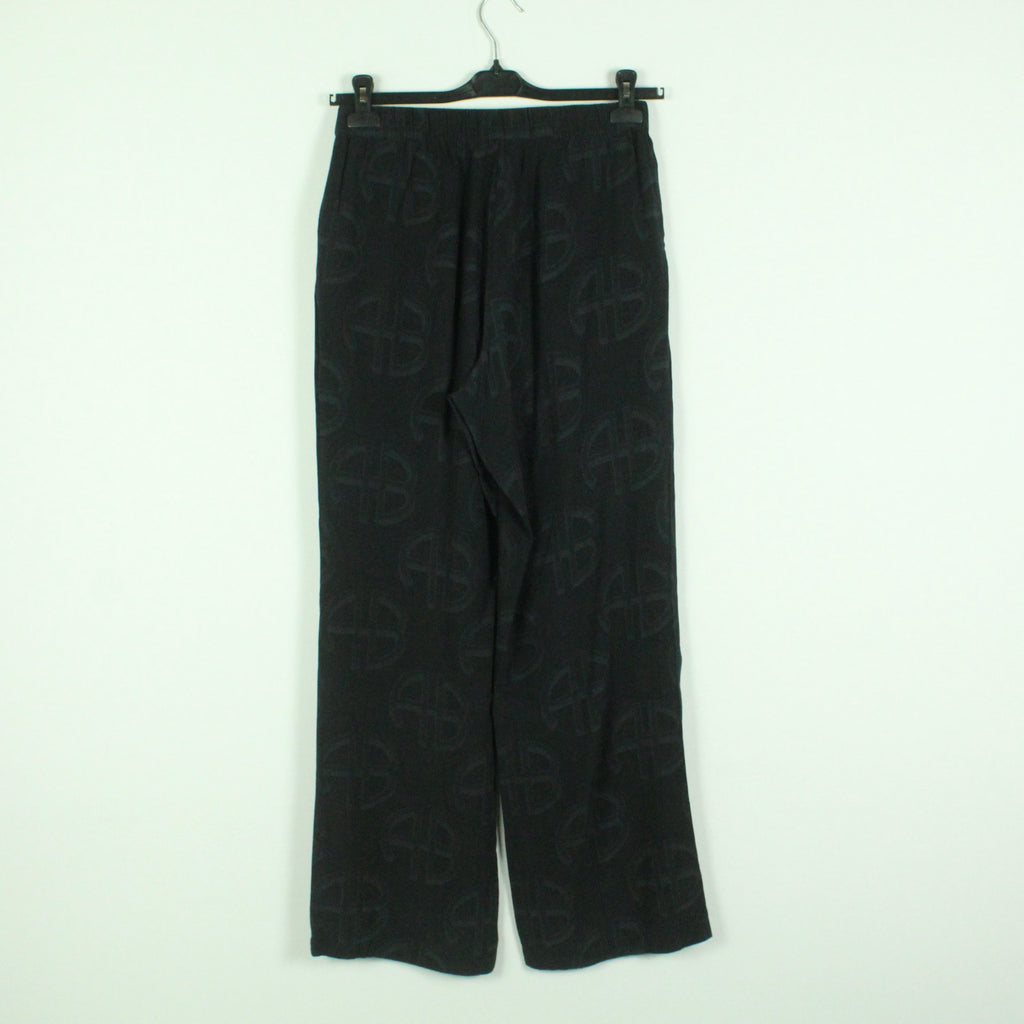 Second Hand ANINE BING Hose Gr. M schwarz wide leg gemustert (*)