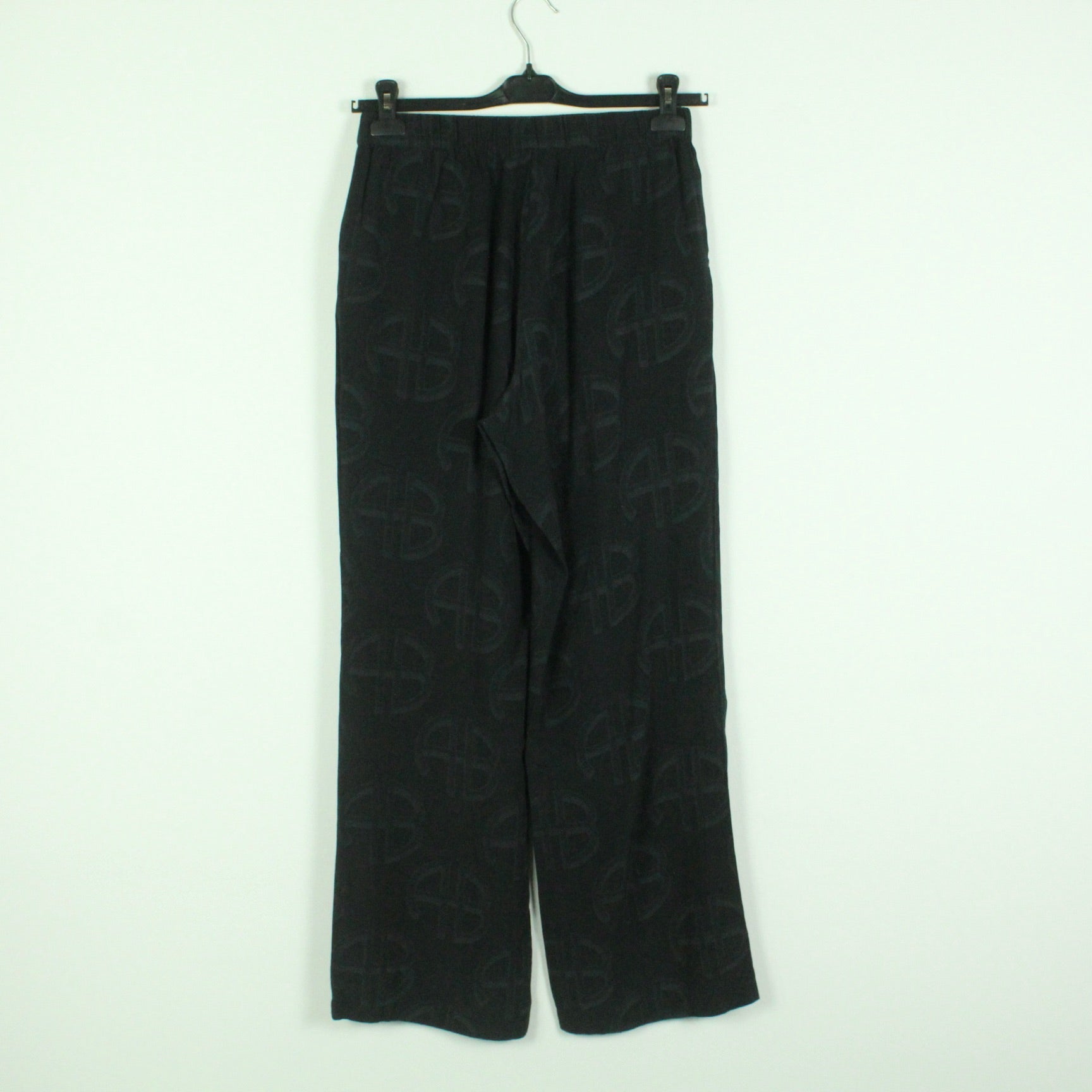 Second Hand ANINE BING Hose Gr. M schwarz wide leg gemustert (*)