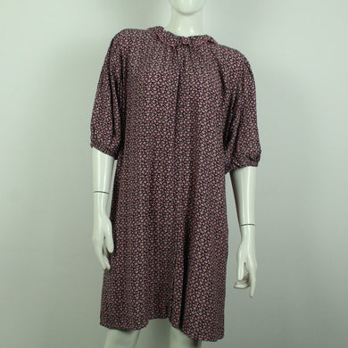 Second Hand BOII Kleid Gr. L schwarz rosa mehrfarbig geblümt (*)