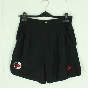 Vintage NIKE Sportshorts Gr. M schwarz mit Stickerei Shorts