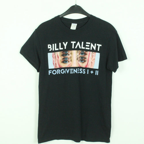 Vintage BILLY TALENT T-Shirt / Bandshirt Gr. S schwarz mit Print FORGIVENESS I + II (*)