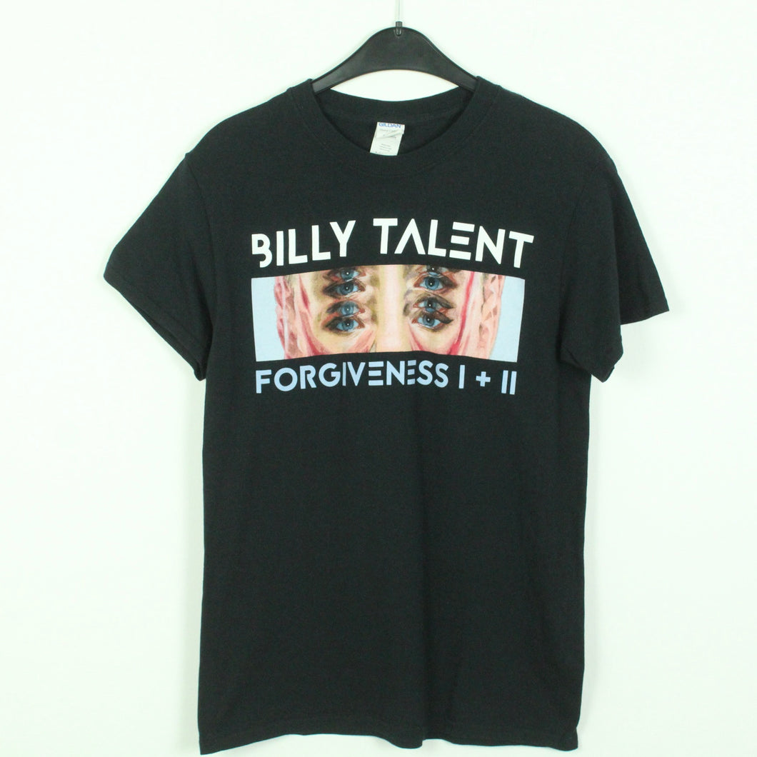 Vintage BILLY TALENT T-Shirt / Bandshirt Gr. S schwarz mit Print FORGIVENESS I + II (*)