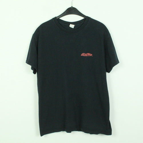 Vintage GENETIKK T-Shirt / Bandshirt Gr. L schwarz mit Print und Backprint DNA II (*)