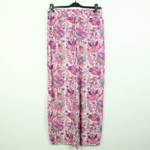Laden Sie das Bild in den Galerie-Viewer, Second Hand DARLING HARBOUR Palazzohose Gr. 40 weiß pink gemustert (*)