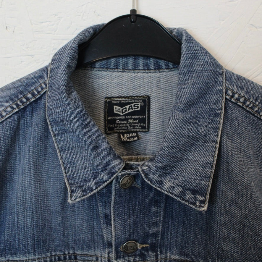 Second Hand GAS Jeansjacke Gr. M blau Jacke (*)