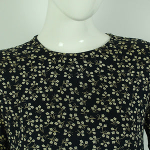 Second Hand GANNI Kleid Gr. 34 blau beige geblümt (*)