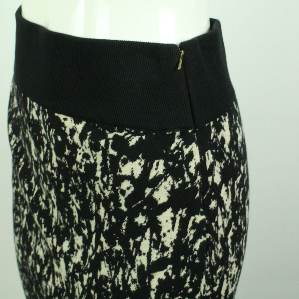 Second Hand HUGO BOSS Rock Gr. S schwarz creme Stretchrock (*)