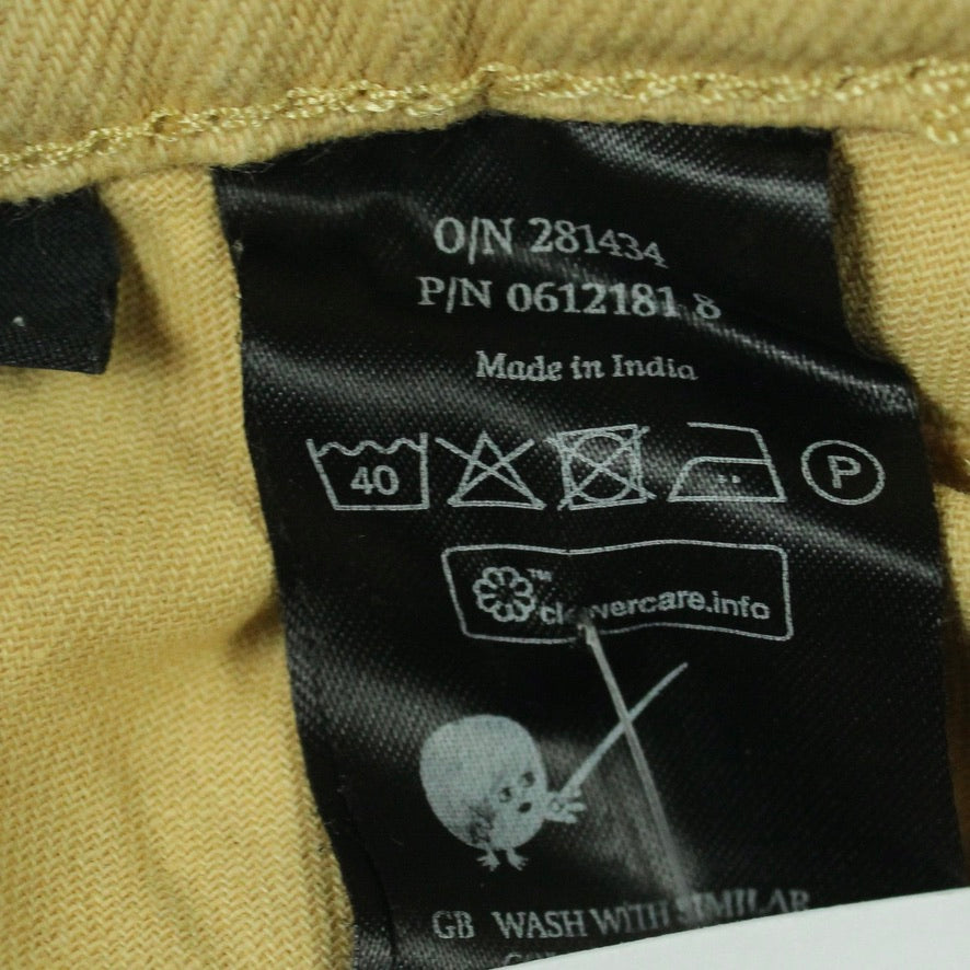 Second Hand MONKI Jeansrock Gr. 38 ocker uni Minirock Rock (*)