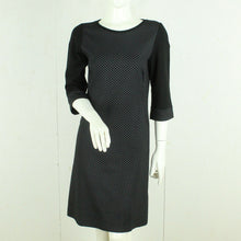 Laden Sie das Bild in den Galerie-Viewer, Second Hand COSTURA BERLIN Kleid Gr. 38 schwarz grau gemustert (*)