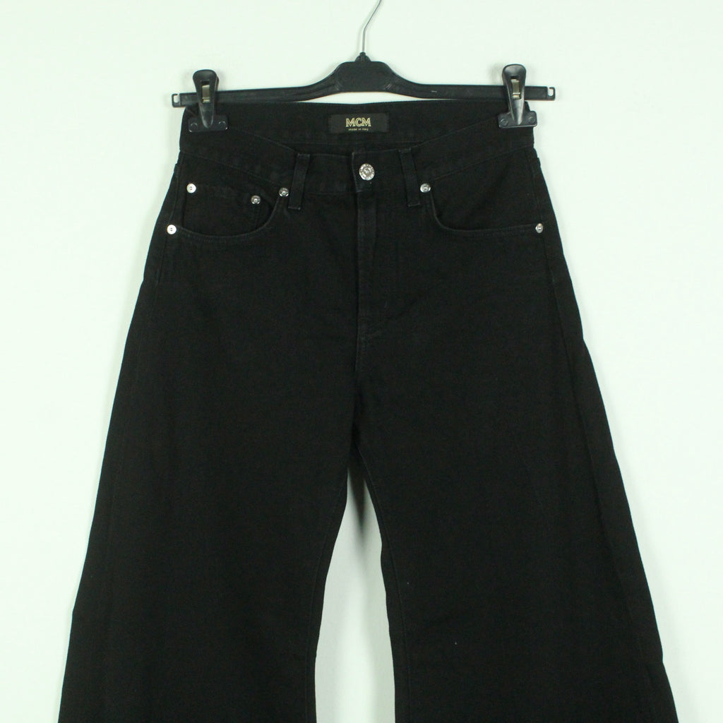 Second Hand MCM Jeans Schlaghaose Gr. 38 uni weites Bein  - Designer (*)