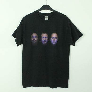 Vintage K.I.Z T-Shirt / Bandshirt Gr. M schwarz mit Print und Backprint RAP ÜBER HASS TOUR 2022 (*)