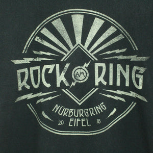 Vintage ROCK AM RING 2018 T-Shirt Gr. S schwarz mit Print und Backprint (*)
