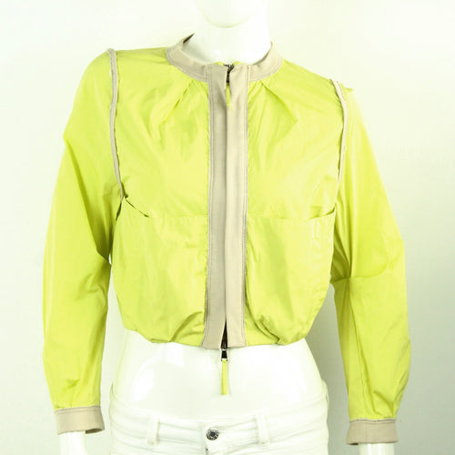Second Hand SCHUMACHER Windbreaker Gr. S gelb beige Jacke (*)