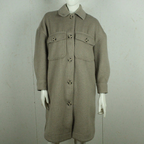 Second Hand GINA TRICOT Mantel mit Wolle Gr. XS beige grau (*)
