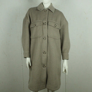 Second Hand GINA TRICOT Mantel mit Wolle Gr. XS beige grau (*)