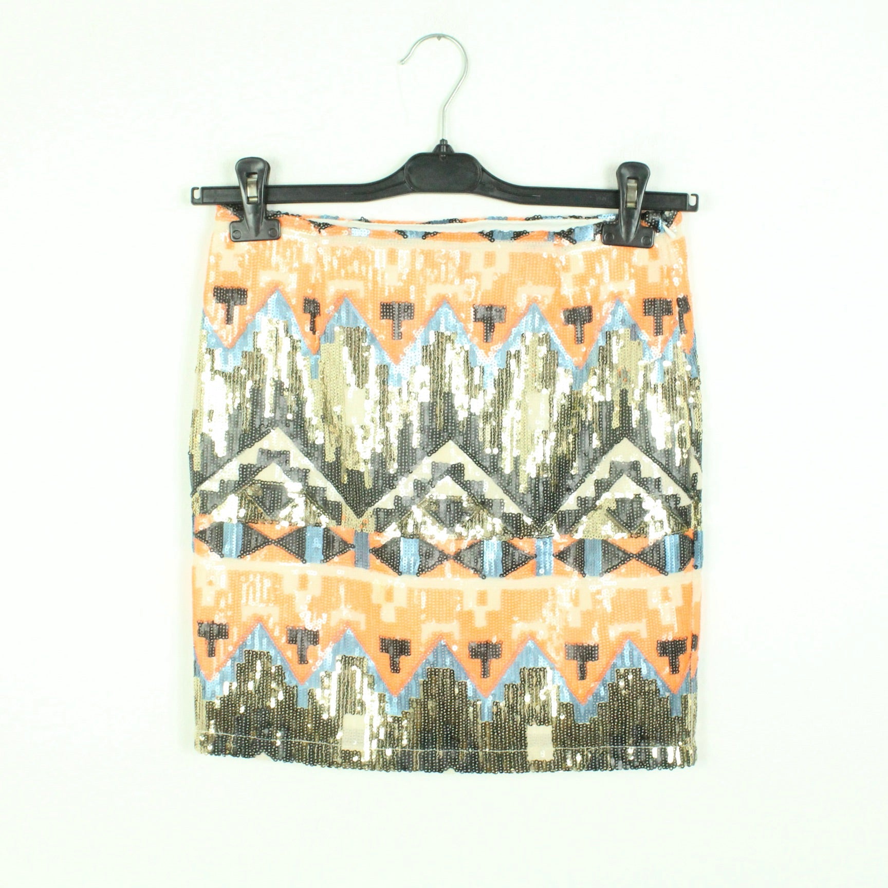 Second Hand DRY LAKE Pailettenrock Gr. S mehrfarbig (*)