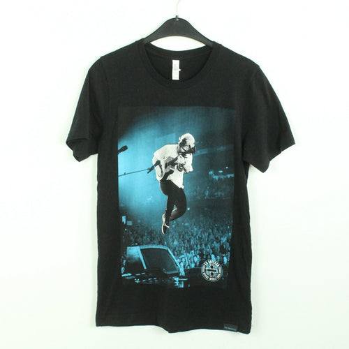 Vintage ED SHEERAN T-Shirt / Bandshirt Gr. S schwarz mit Print DIVIDE WORLD TOUR (*)