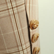 Laden Sie das Bild in den Galerie-Viewer, Second Hand NA-KD Blazer Gr. 36 altrose kariert Jacke (*)