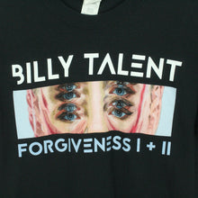 Laden Sie das Bild in den Galerie-Viewer, Vintage BILLY TALENT T-Shirt / Bandshirt Gr. S schwarz mit Print FORGIVENESS I + II (*)