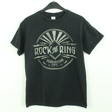Laden Sie das Bild in den Galerie-Viewer, Vintage ROCK AM RING 2018 T-Shirt Gr. S schwarz mit Print und Backprint (*)