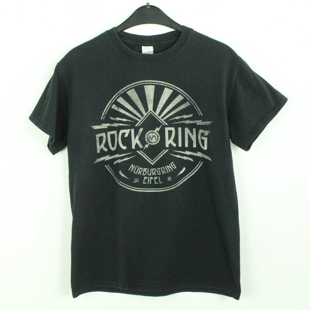 Vintage ROCK AM RING 2018 T-Shirt Gr. S schwarz mit Print und Backprint (*)