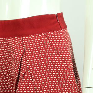 Second Hand MOSCHINO JEANS Rock Gr. 36 rot weiß gemustert (*)