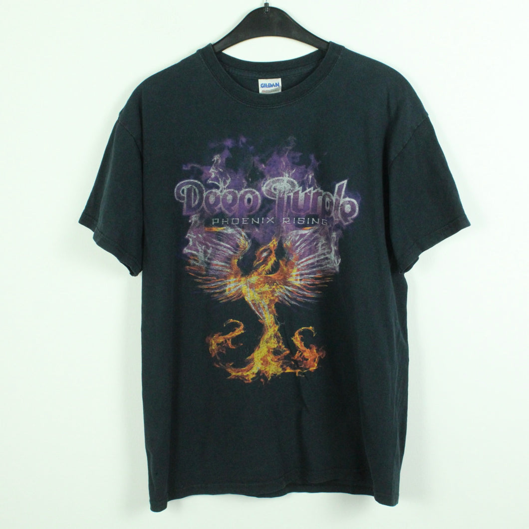 Vintage DEEP PURPLE with NEUE PHILHARMONIE FRANKFURT T-Shirt / Bandshirt Gr. M schwarz mit Print Tour 2011(*)