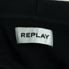 Laden Sie das Bild in den Galerie-Viewer, Second Hand REPLAY Hoodie Gr. M schwarz mit Applikation (*)