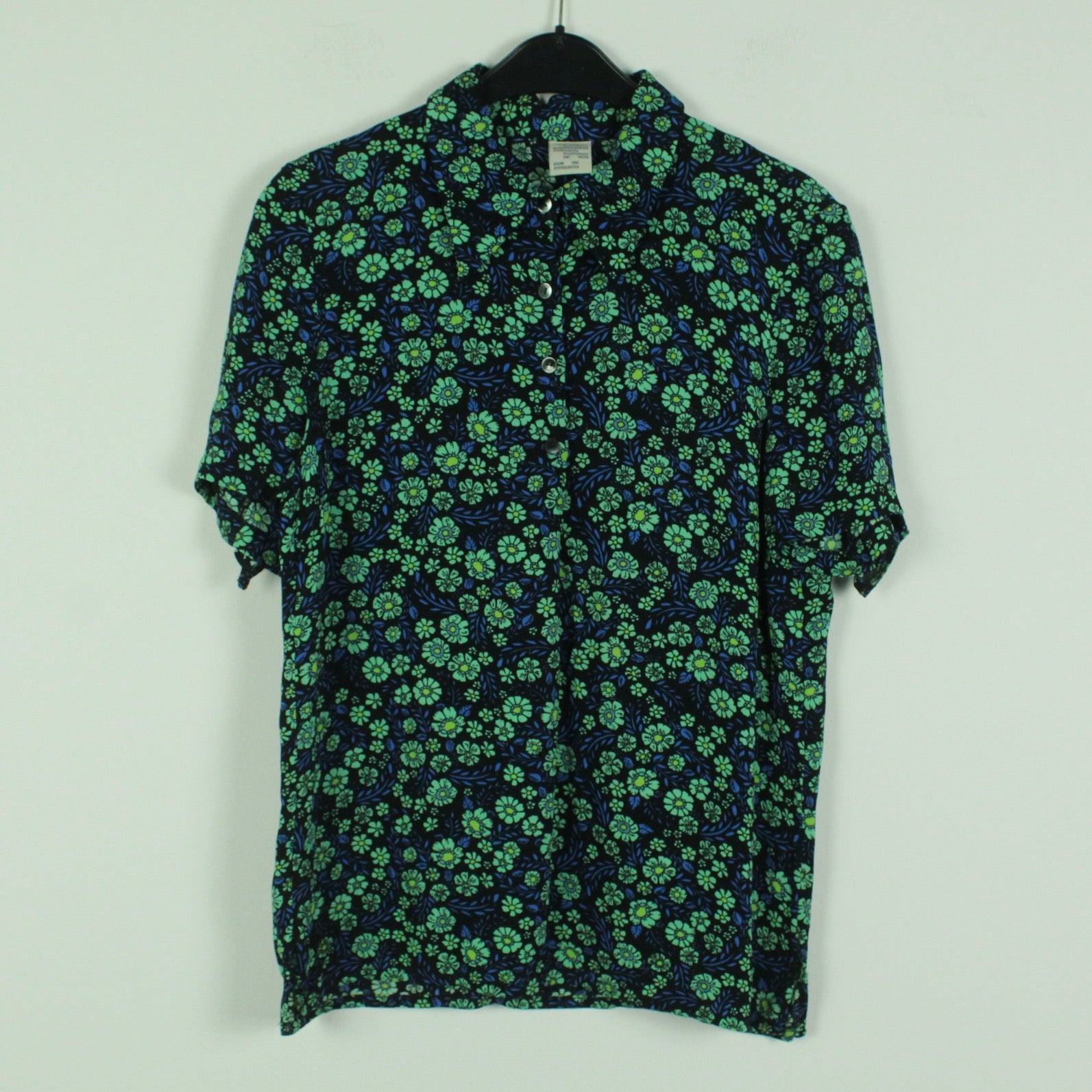 Second Hand BAUM UND PFERDGARTEN Bluse Gr. 40 schwarz geblümt (*)