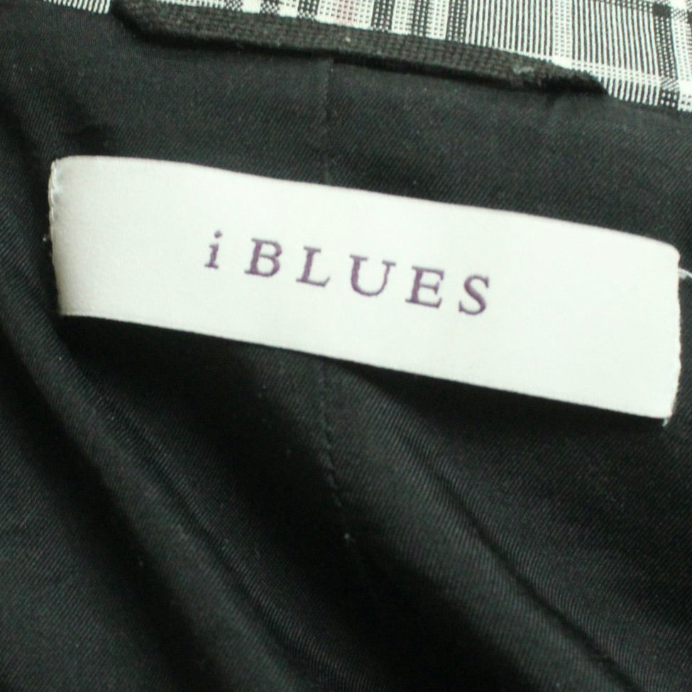 Second Hand I BLUES Blazer Gr. S grau rosa kariert Longblazer (*)