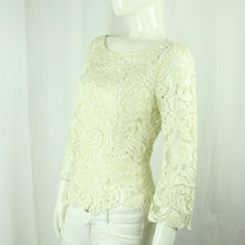 Laden Sie das Bild in den Galerie-Viewer, Second Hand MINX Bluse Gr. 36 creme Mod. Gloria Spitzenbluse Bluse NEU (*)
