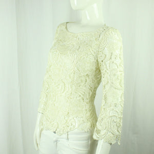 Second Hand MINX Bluse Gr. 36 creme Mod. Gloria Spitzenbluse Bluse NEU (*)