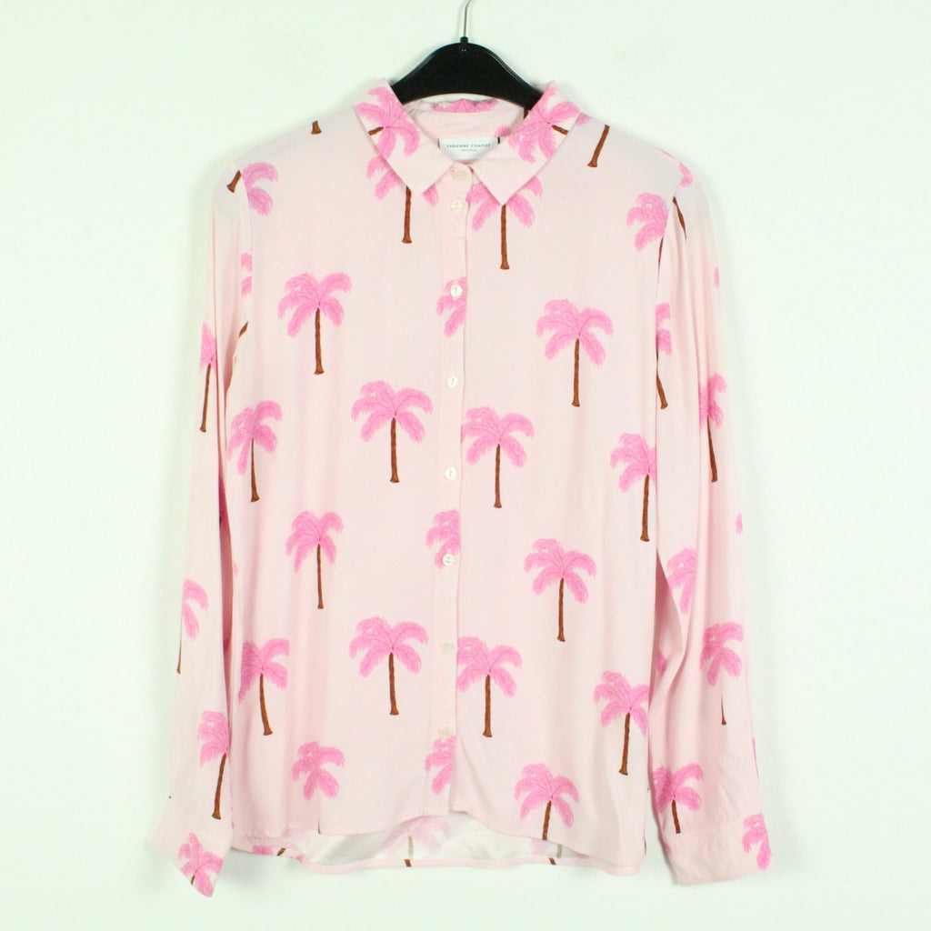 Second Hand FABIENNE CHAPOT Bluse Gr. S rosa Palmen (*)