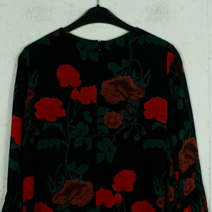 Second Hand GANNI Kleid Gr. 38 schwarz mehrfarbig geblümt (*)