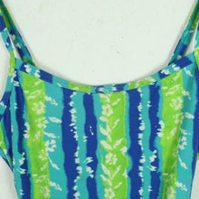 Laden Sie das Bild in den Galerie-Viewer, Vintage Badeanzug Gr. L bunt gemustert 80s 90s Beachwear