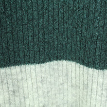 Laden Sie das Bild in den Galerie-Viewer, Second Hand ENVII Pullover mit Wolle Gr. XS grün grau meliert Glitzer Strick (*)