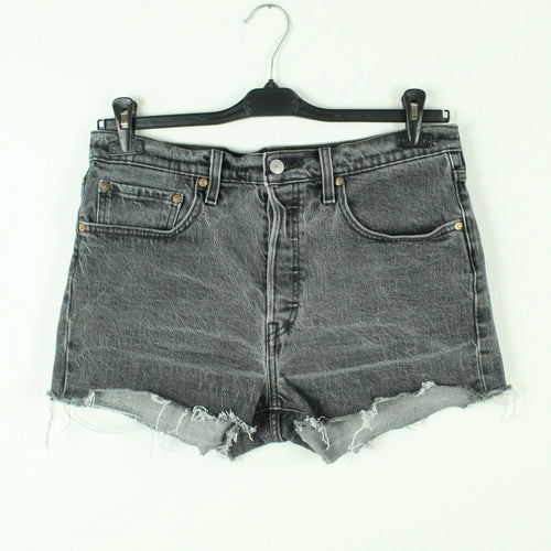 Second Hand LEVI'S PREMIUM Jeansshorts W30 grau Mod. 501 Denim Shorts (*)