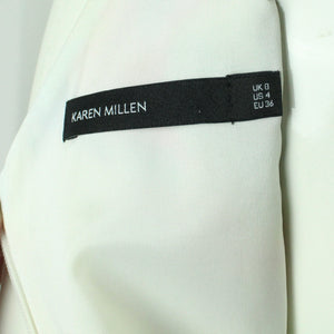 Second Hand KAREN MILLEN Kleid Gr. 36 weiß bunt gemustert (*)