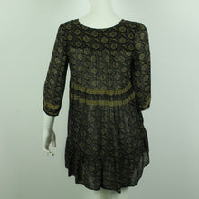 Laden Sie das Bild in den Galerie-Viewer, Second Hand BA&amp;SH Kleid Gr. 1 (34) schwarz beige gemustert (*)