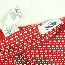 Laden Sie das Bild in den Galerie-Viewer, Second Hand MOSCHINO JEANS Rock Gr. 36 rot weiß gemustert (*)