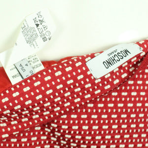 Second Hand MOSCHINO JEANS Rock Gr. 36 rot weiß gemustert (*)