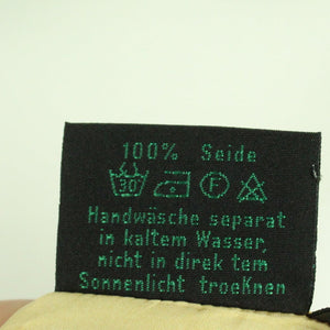 Vintage Seidenbluse Gr. L gelb uni Top
