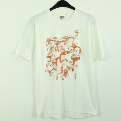 Vintage NARUTO SHIPPUDEN T-Shirt Gr. M weiß mit Print (*)