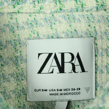 Laden Sie das Bild in den Galerie-Viewer, Second Hand ZARA Jacke Gr. S/M mehrfarbig Hahnentritt (*)