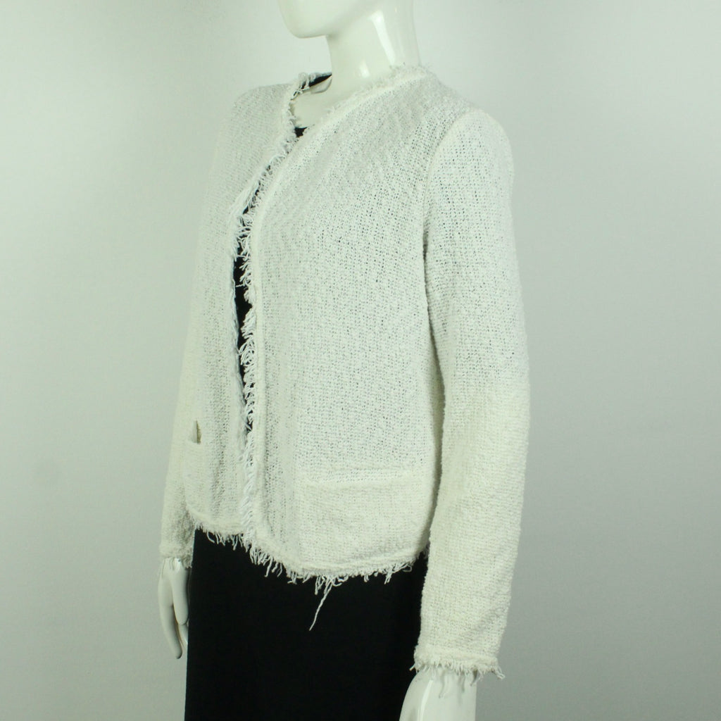 Second Hand IRO Jacke Gr. 42 weiß uni Modell SHAVANI (*)