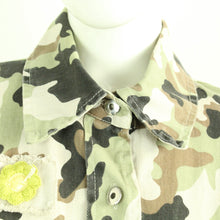 Laden Sie das Bild in den Galerie-Viewer, Second Hand WIYA Jeanshemd Gr. L mehrfarbig Camouflage Hemd (*)